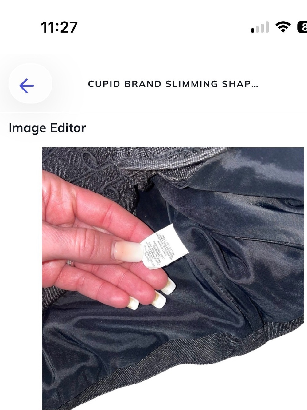 Cupid Black Slimming Shaping Shorts shape wear tummy thigh trimming SZ XL - Picture 4 of 9